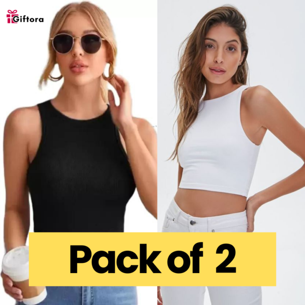 TUSI-TANK TOP COMBO BLACK-WHITE 01