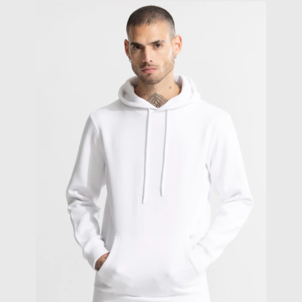 Winter Wear Men's Plain Hoodie or Sweatshirts With Classic and Comfortable feel Perfect for Casual Wear (White)