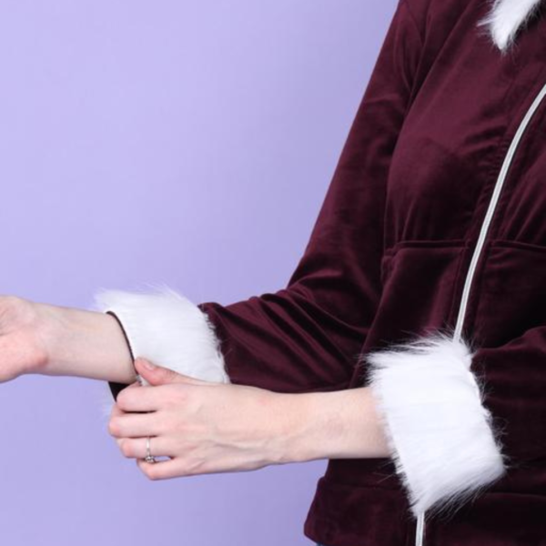 FUR JACKET (WINE) - Image 4