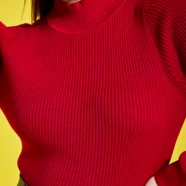 BABY OVERLOCK HIGHNECK FULL SLEEVE TOP MAROON - Image 4
