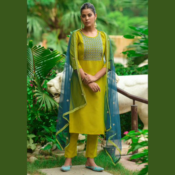 AAYARON Kurta and pant Dupatta ethanic sets