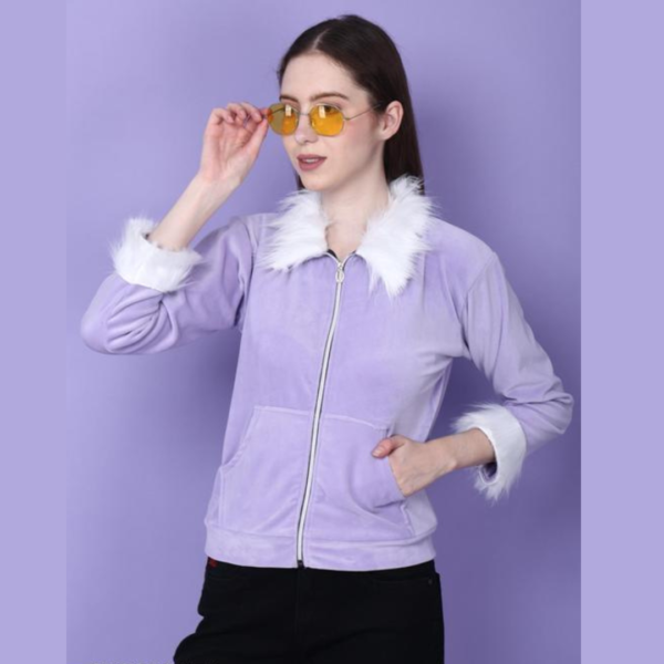 FUR JACKET (LAVENDER)