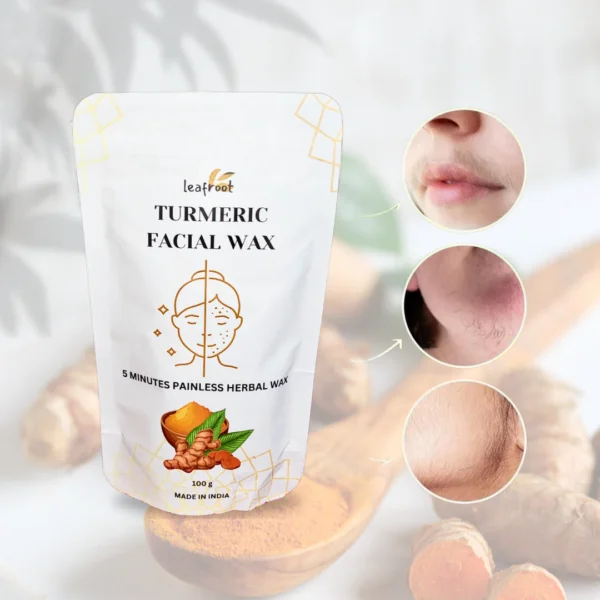 TURMERIC FACIAL WAX - 5 MIN PAINLESS HERBAL POWDER Wax - Image 3